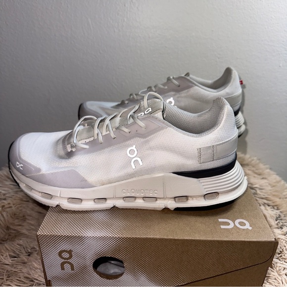 ON CloudNova Form Size 8 Women's Shoes Sneakers White/ Eclipse W/box WORN Once - Picture 3 of 17